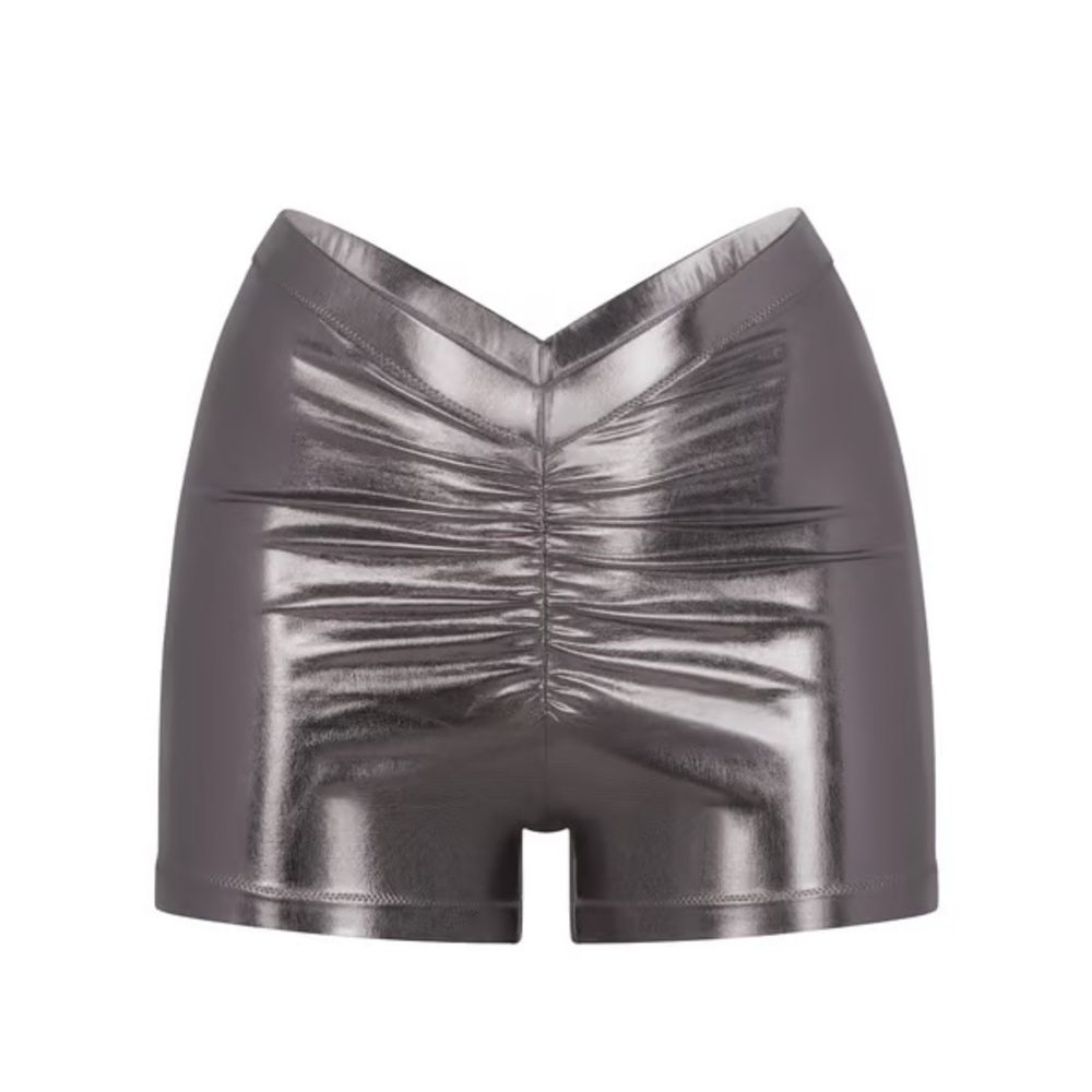 Skims Carbon Metalic V Waist Short Swim